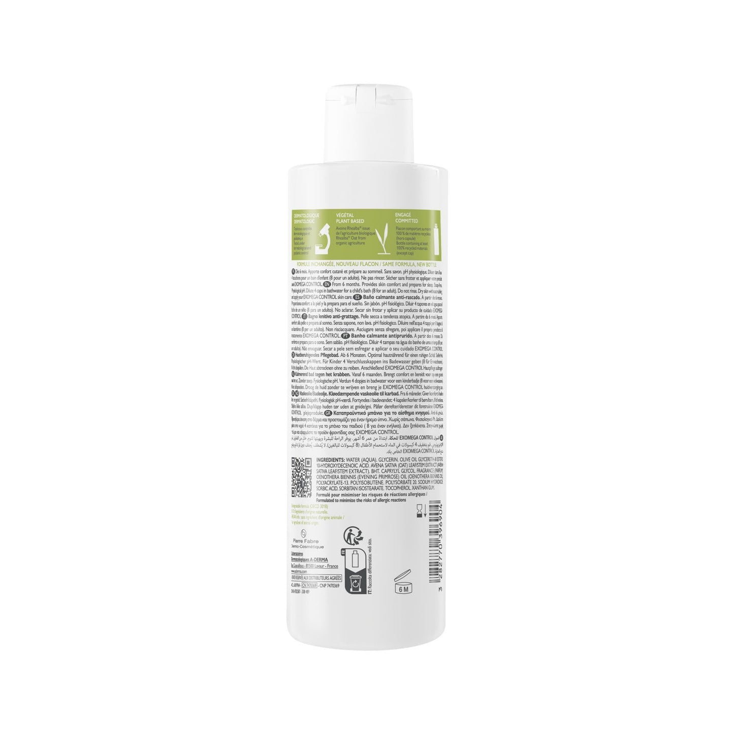 A-Derma Exomega Control Gel de Baño Calmante 200ml