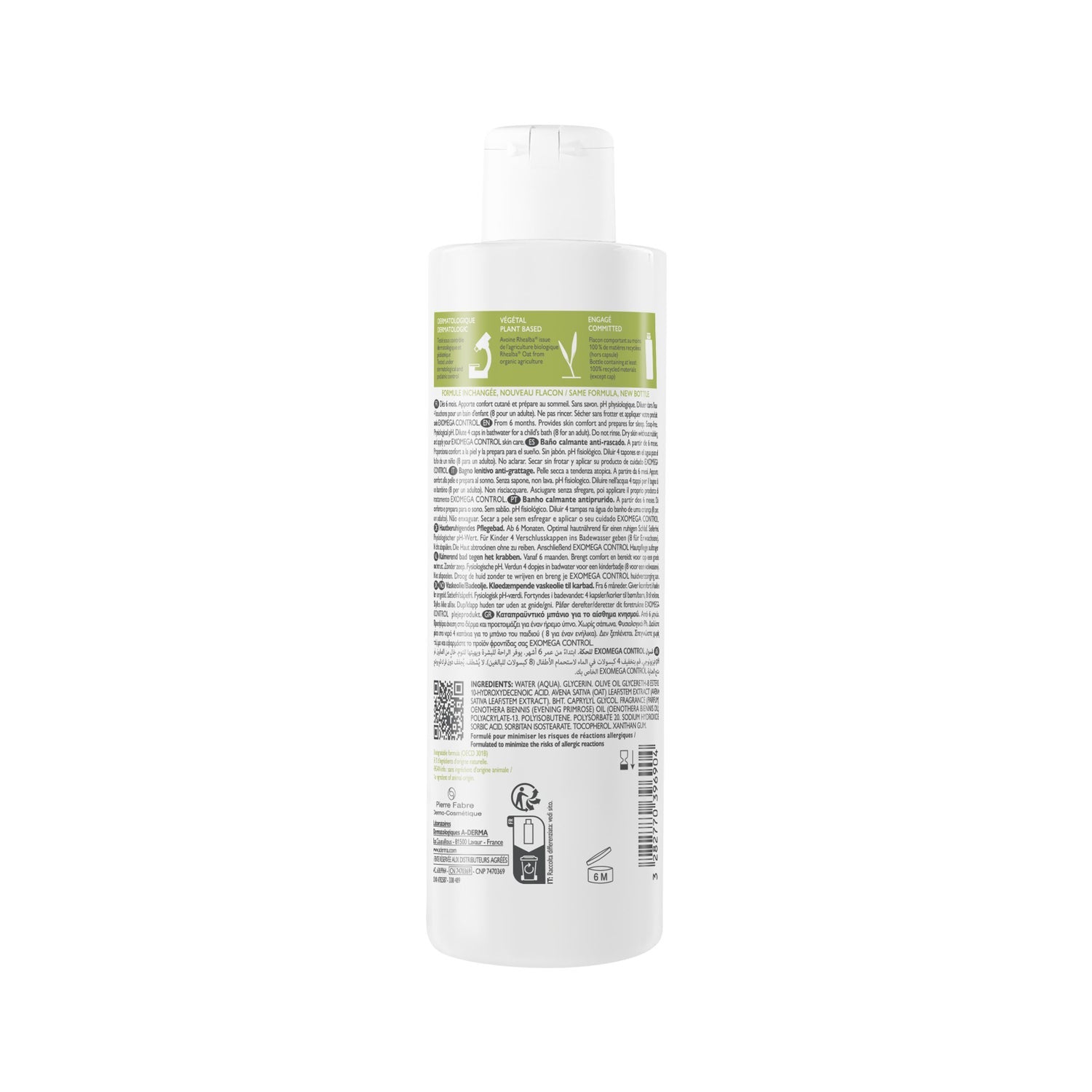 A-Derma Exomega Control Gel de Baño Calmante 200ml