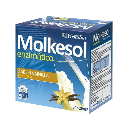 Ynsadiet Molkesol Enzimático Sabor Vainilla 30 sobres