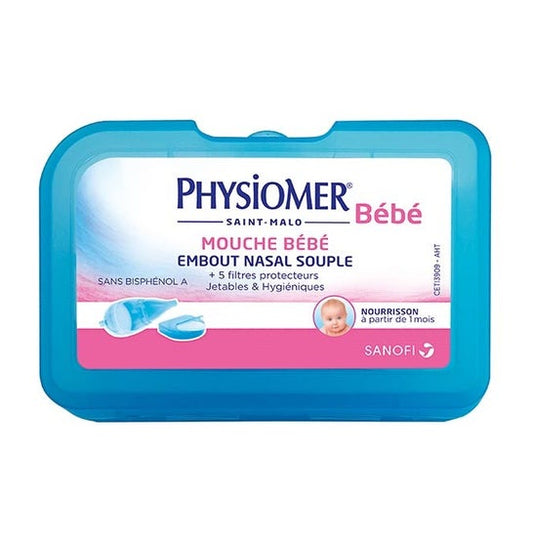 Physiomer Bebé Boquilla Nasal Suave + 5 Filtros Protectores