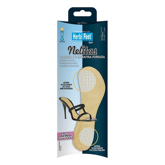 Herbifeet Plantillas 3-4 Nelitas E- Finas Forrada Talla L 1 Par
