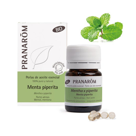 Pranarôm Perlas de Aceite Esencial de Menta Piperita BIO 60caps