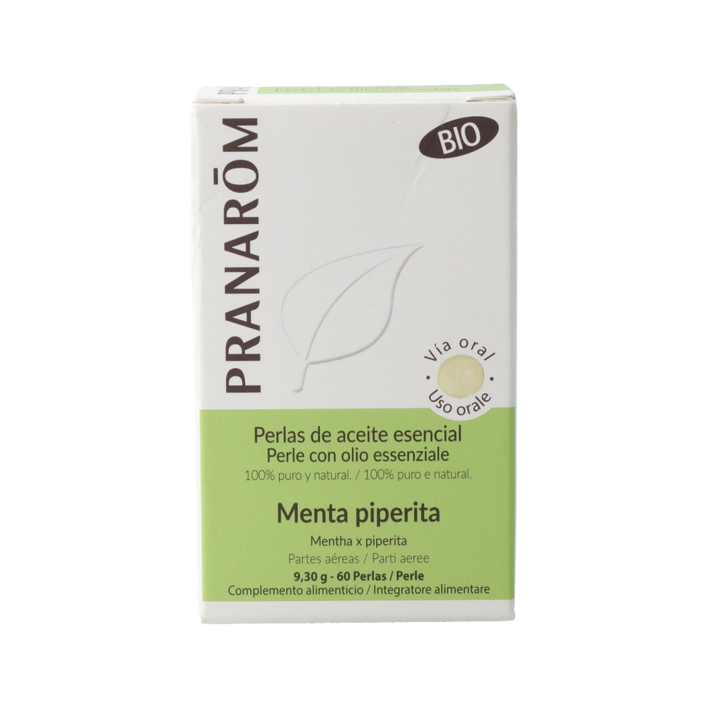 Pranarôm Perlas de Aceite Esencial de Menta Piperita BIO 60caps