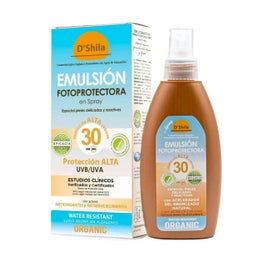 D'Shila Emulsión Fotoprotectora en Spray SPF30 200ml