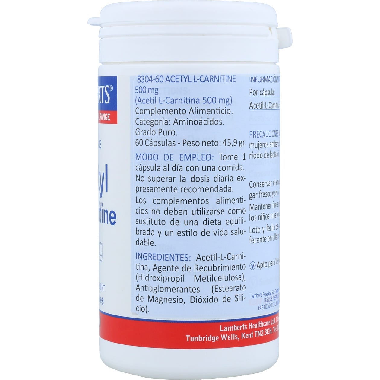 Lamberts Acetyl L-Carnitine 60caps