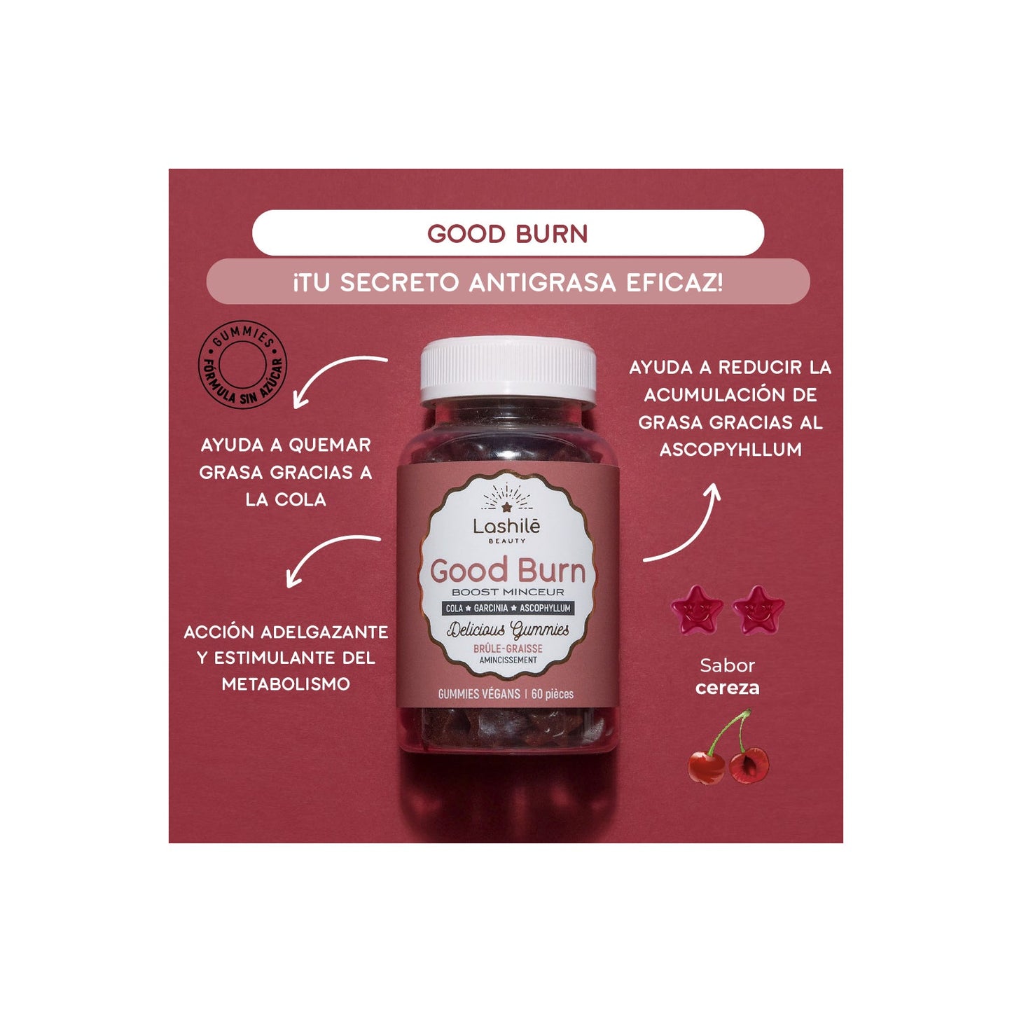 Lashilé Good Burn 60 gummies