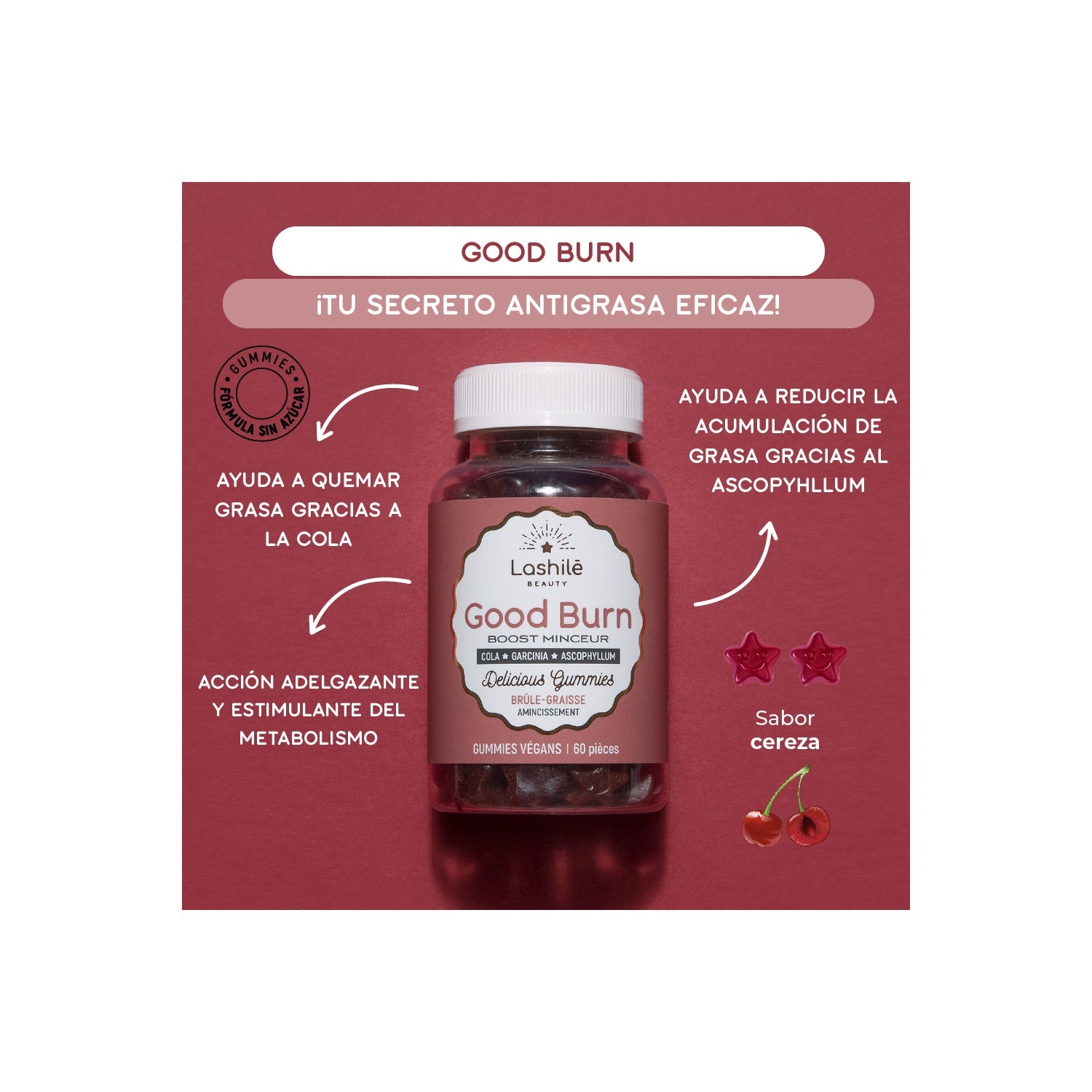 Lashilé Good Burn 60 gummies