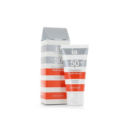 Interapothek Emulsión Solar Fluido Facial SPF50+ 50ml