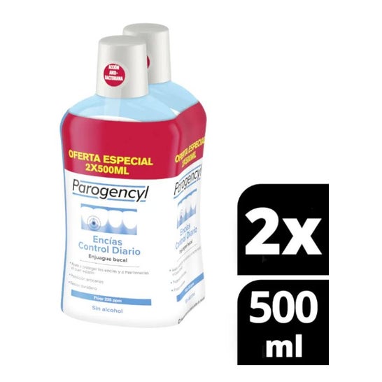 Parogencyl Encías Control Enjuague Bucal 2x500ml