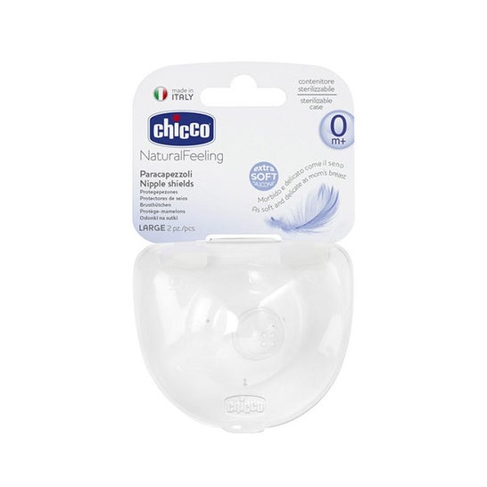 Chicco® protegepezón silicona t-grande 2uds