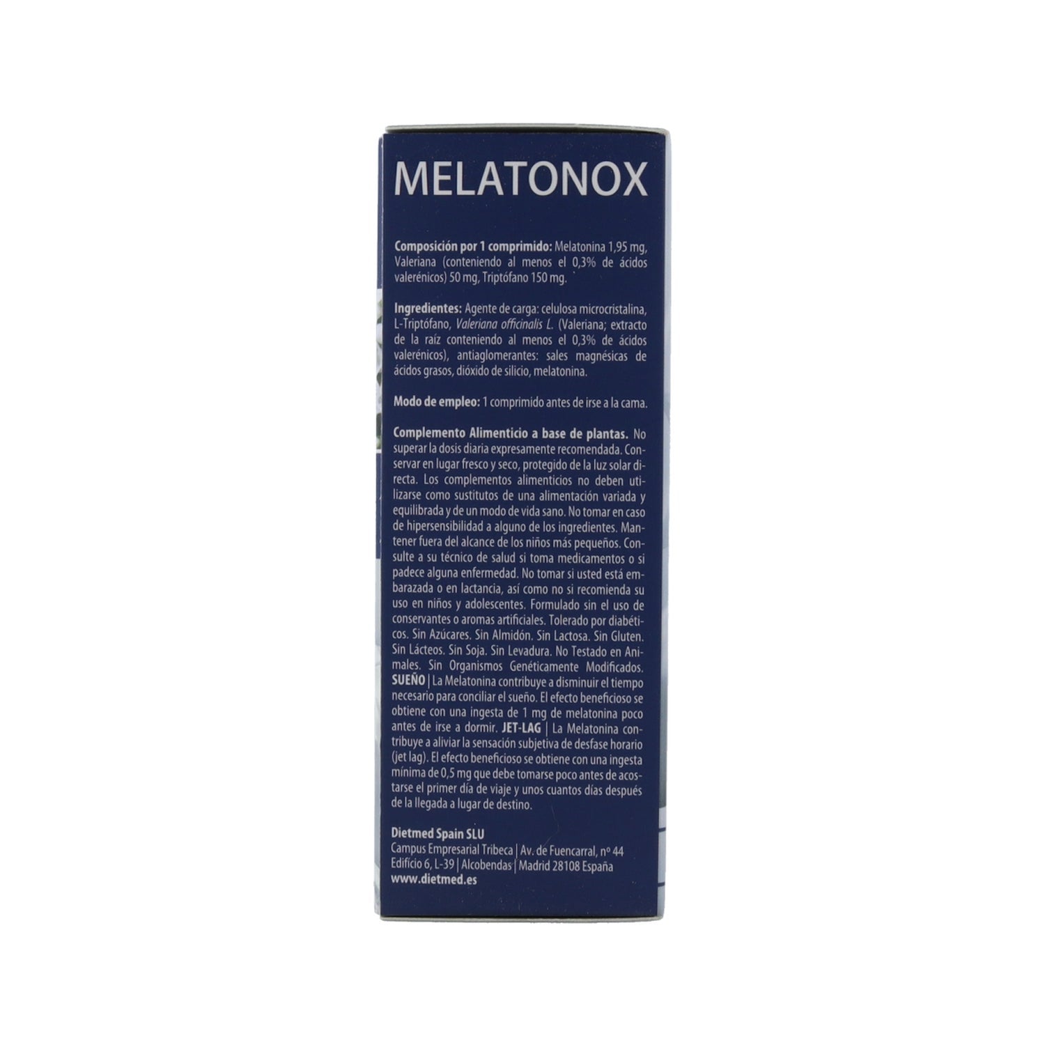 Dietmed Melatonox Melatonina Valeriana & Triptofano 60 comp
