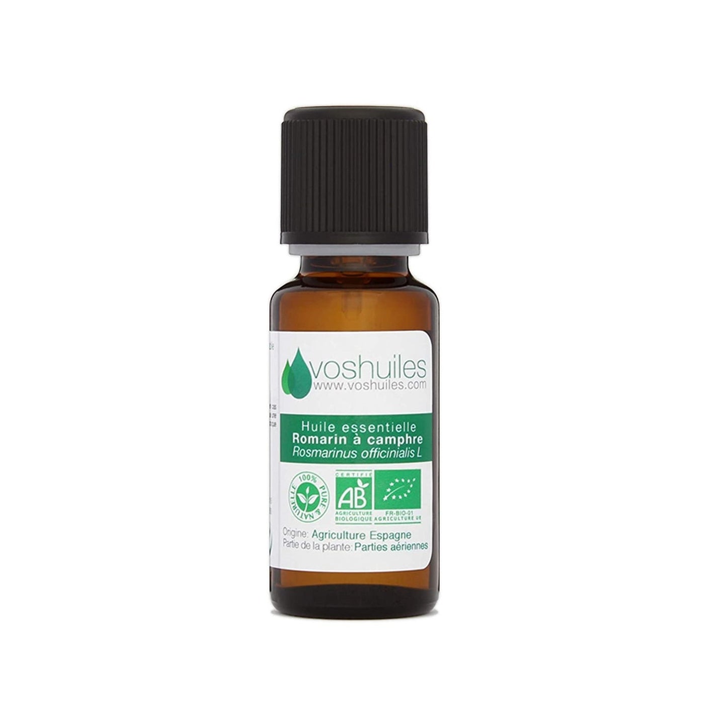 Voshuiles Aceite Esencial BIO de Romero de Alcanfor 20ml
