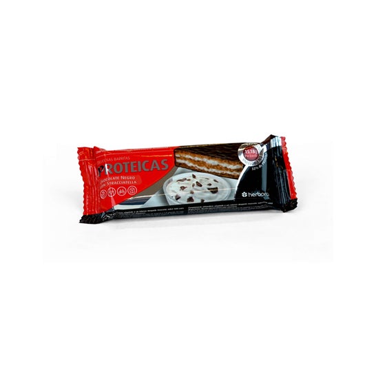 Herbora Barrita Proteica de Chocolate Negro y Stracciatella 47 g