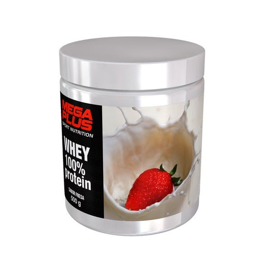 Mega Plus Whey 100% Proteína Fresa 500 g