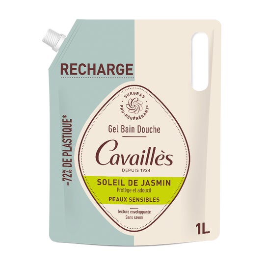 Cavaillès Gel de Ducha Soleil de Jasmin Eco-Recarga 1000 ml