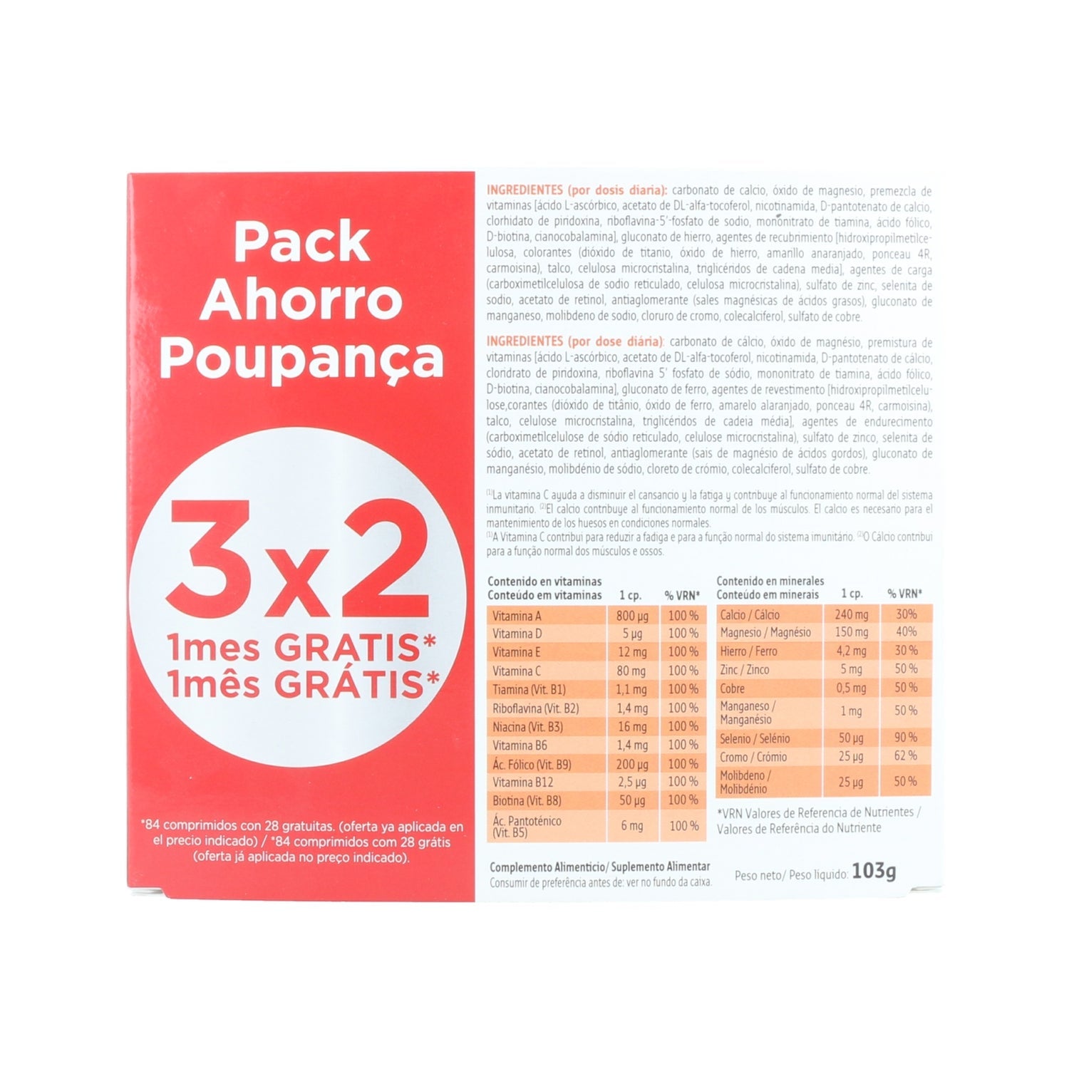 Forté Pharma Multivit Adulto 84comp
