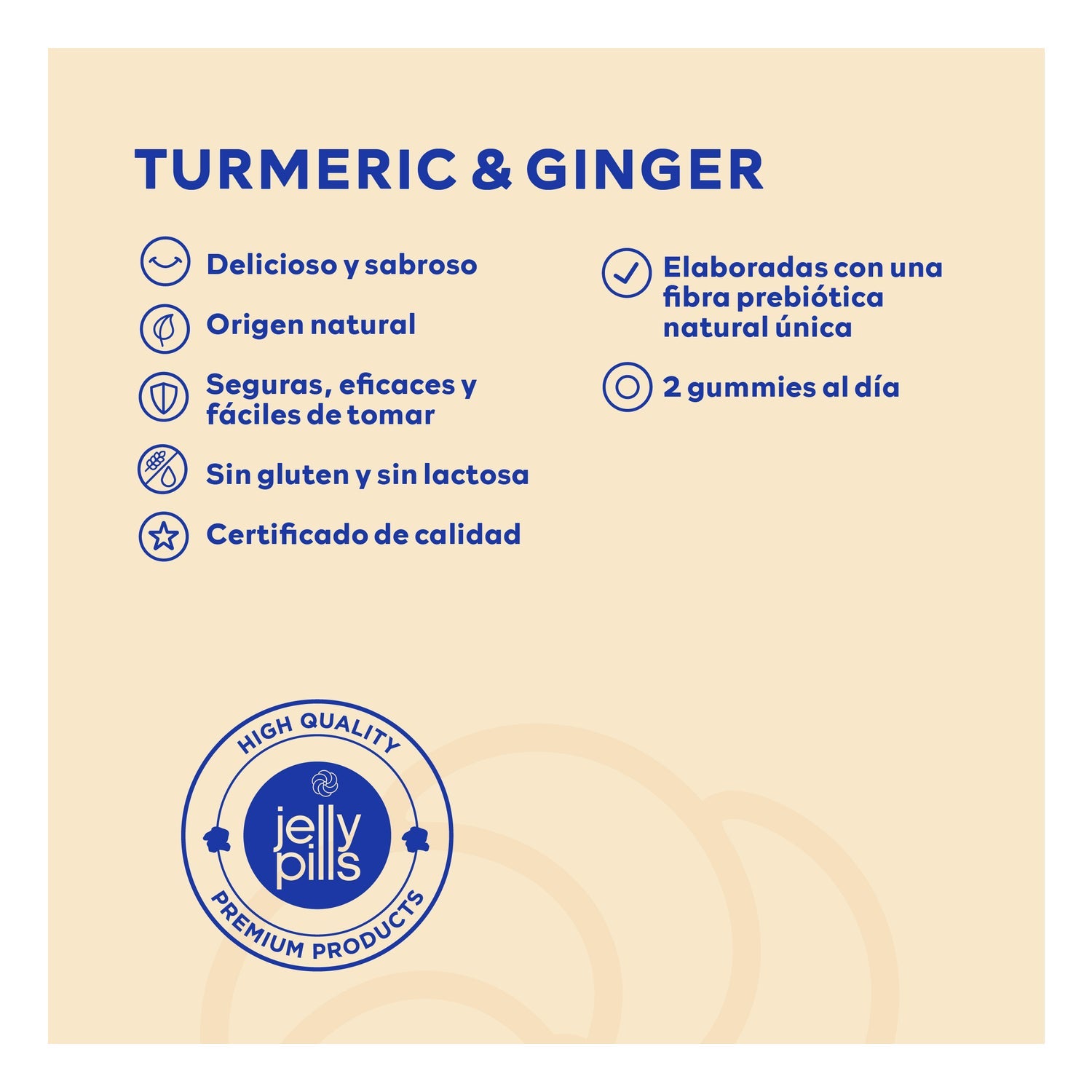 Jelly Pills® Essentials Turmeric & Ginger Gummies 70uds