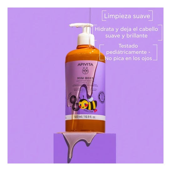 Apivita Kids Mini Bees Champú Miel Arándano 500ml