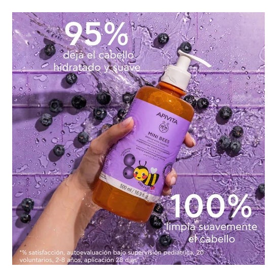 Apivita Kids Mini Bees Champú Miel Arándano 500ml