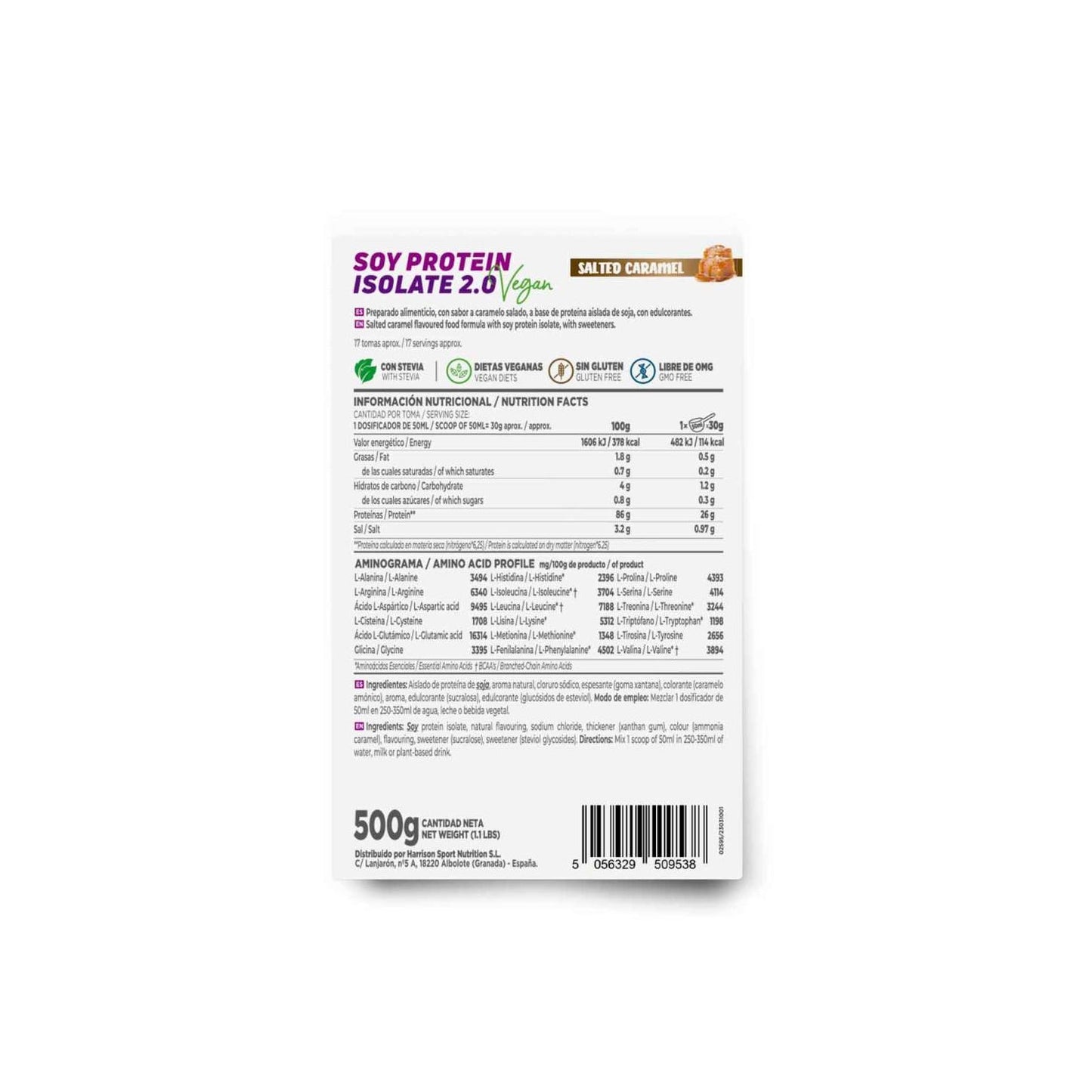 HSN Proteína de Soja Aislada 2.0's Caramelo Salado 500g