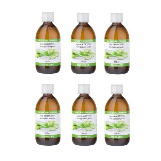 Equisalud Bio Jugo de Aloe Vera Premium 6 X500 ml