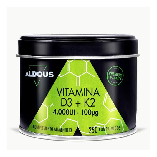 Aldous Bio Vitamina D3 + K2 Aldous 250 Comprimidos