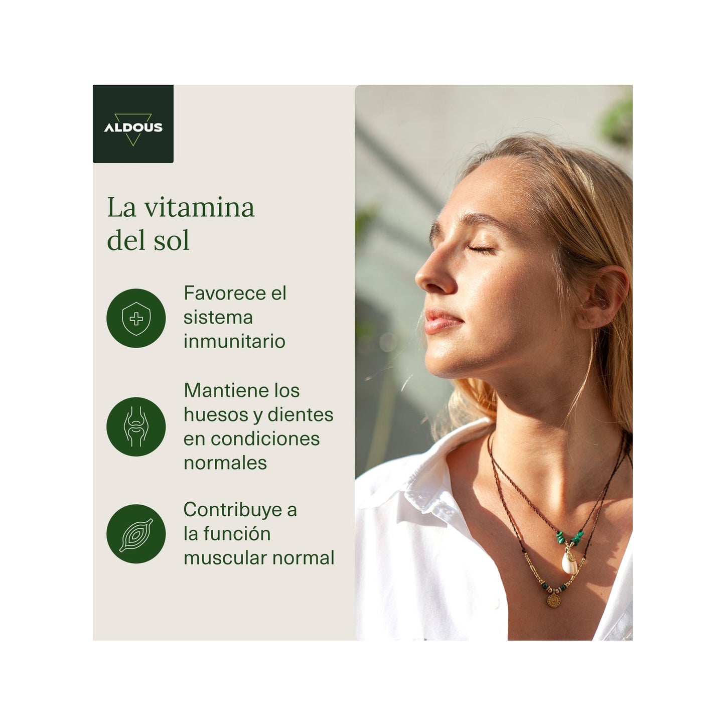 Aldous Bio Vitamina D3 + K2 Aldous 250 Comprimidos