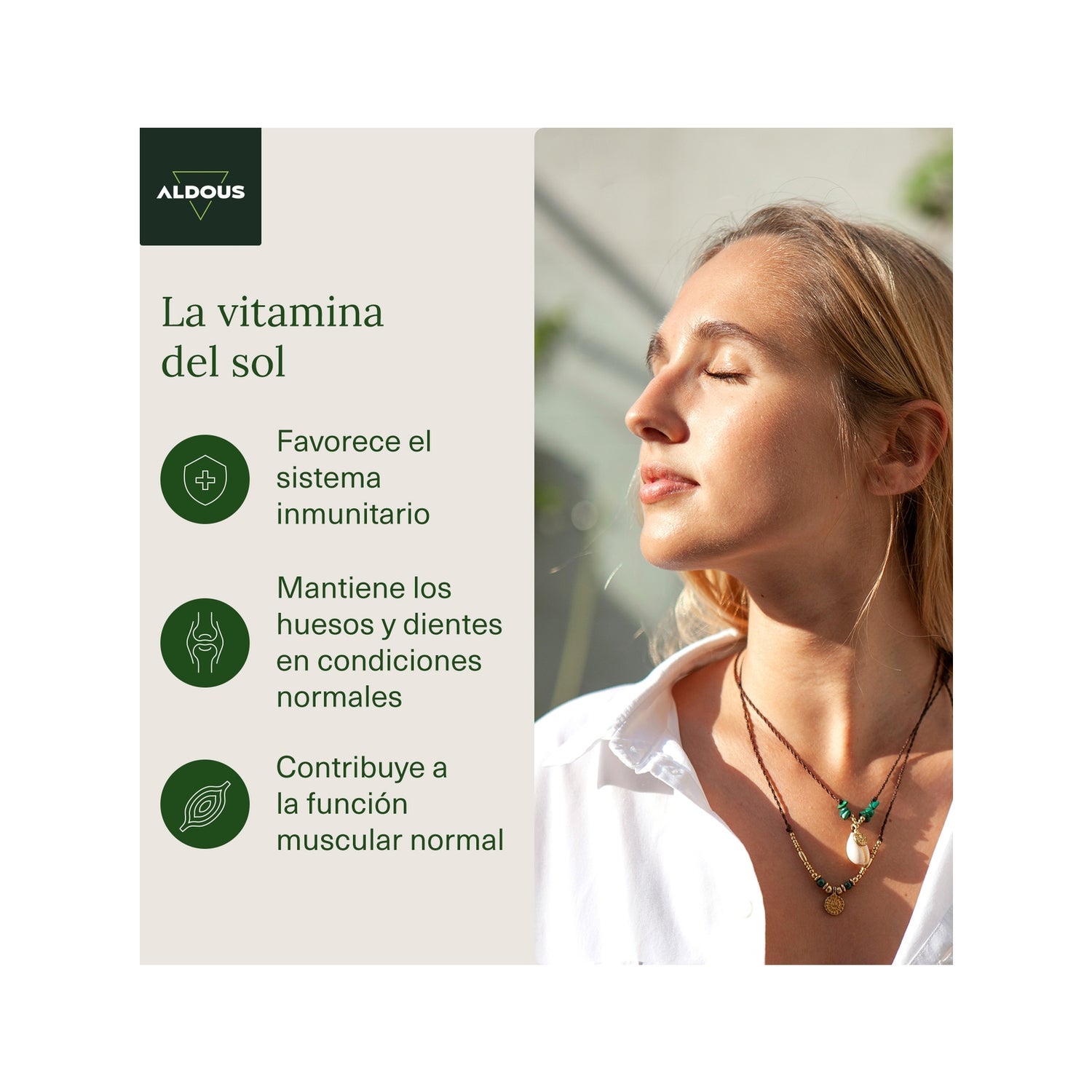 Aldous Bio Vitamina D3 + K2 Aldous 250 Comprimidos