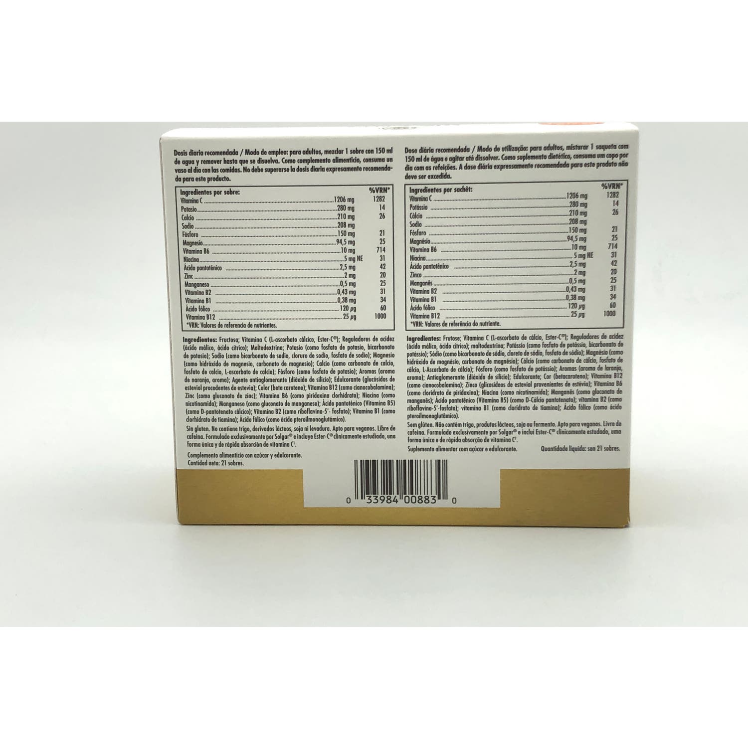 Solgar Ester-C Plus Vitamina C 1000mg 21 sobres