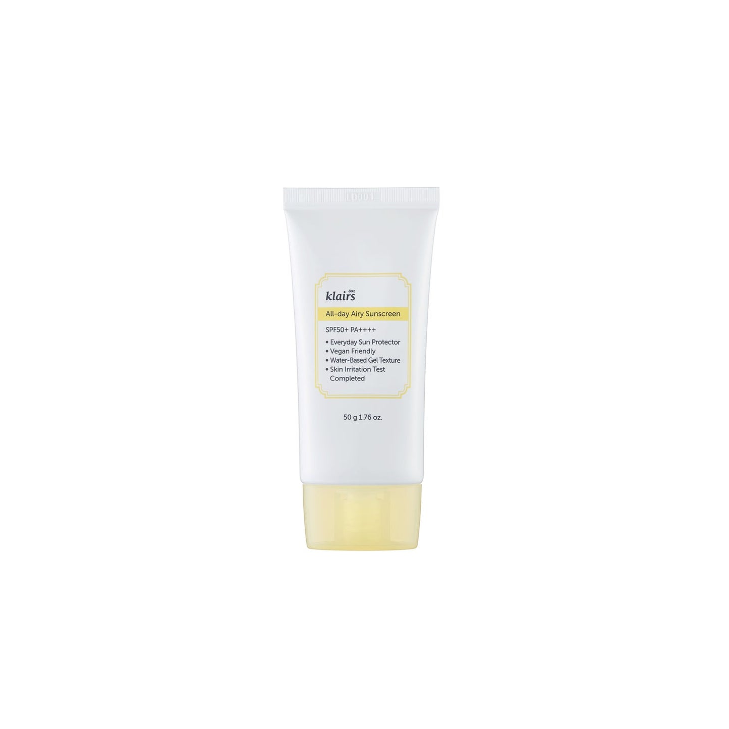 Klairs All-Day Airy Sunscreen SPF50+ PA++++ 50g