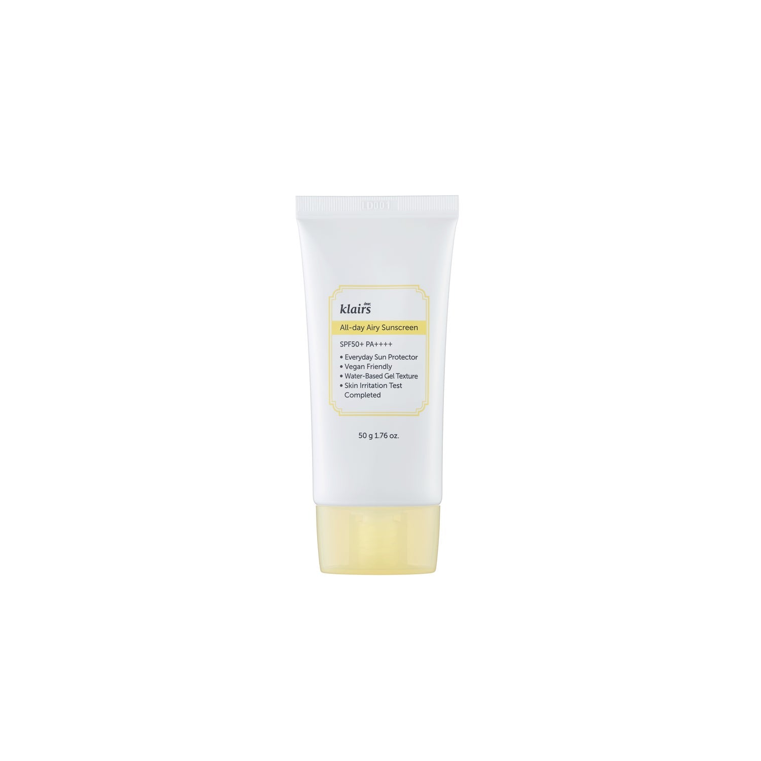 Klairs All-Day Airy Sunscreen SPF50+ PA++++ 50g
