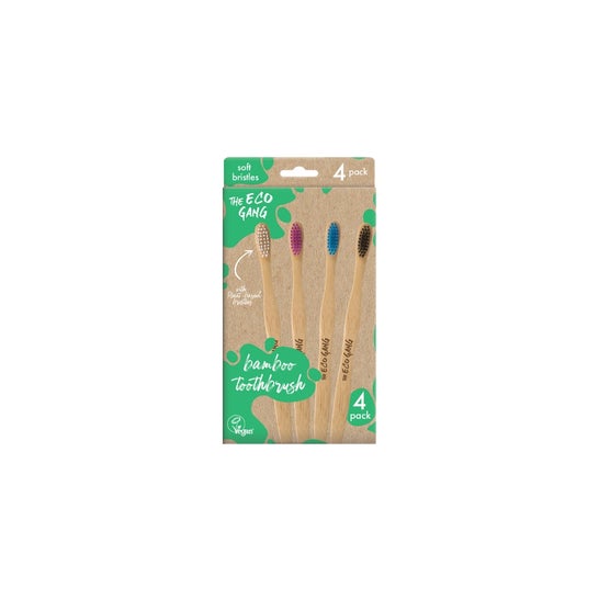 The Eco Gang Pack Cepillo Dental Adulto Suave Surtido 4uds
