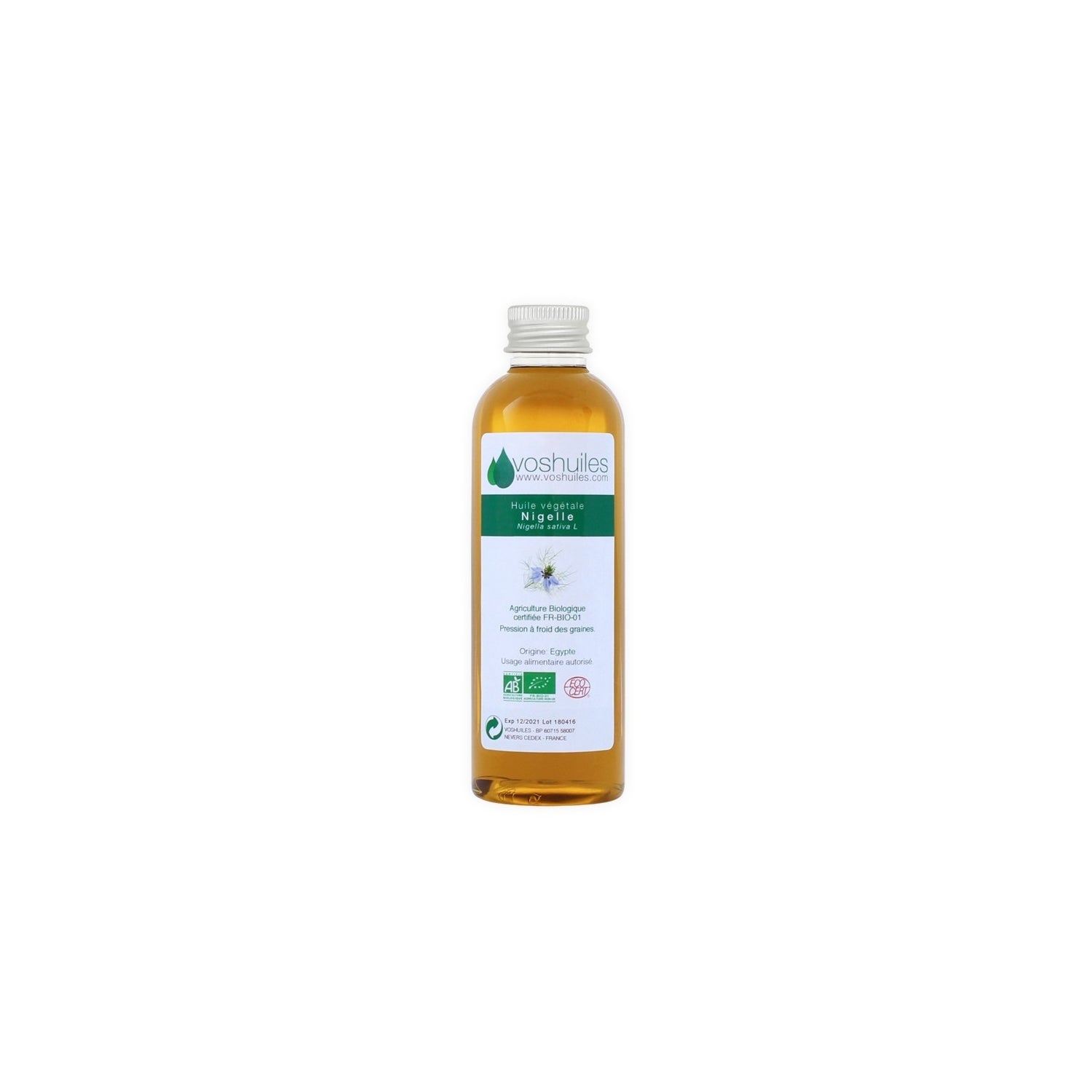 Voshuiles Aceite Vegetal BIO de Comino Negro 50ml