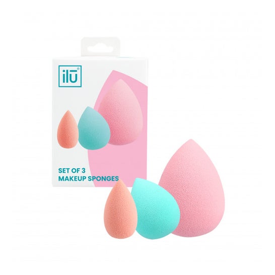Ilū Sponges Mini Medium Large Set 3uds
