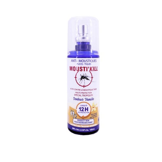 Mousti'Kill Antimosquitos Pulgas y Garrapatas Vainilla 100ml