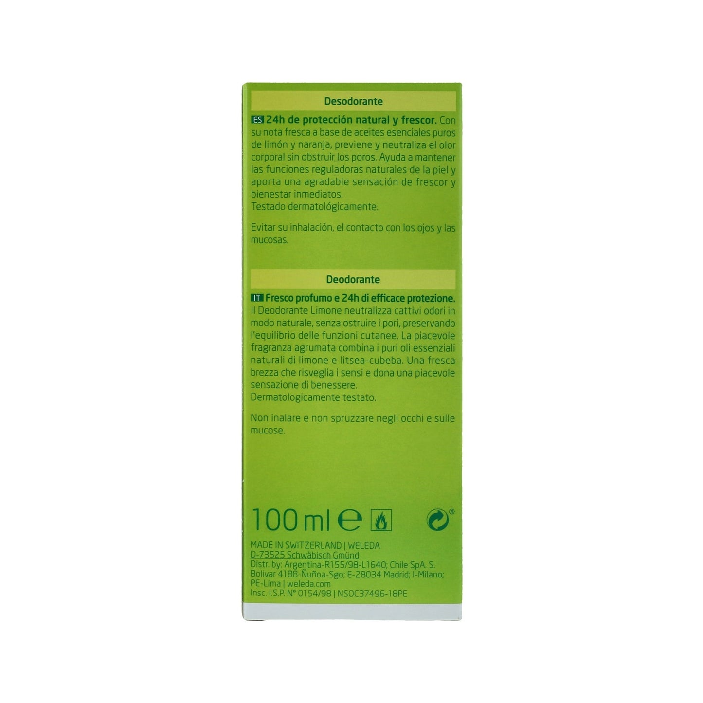 Weleda Desodorante Spray de Citrus 100ml