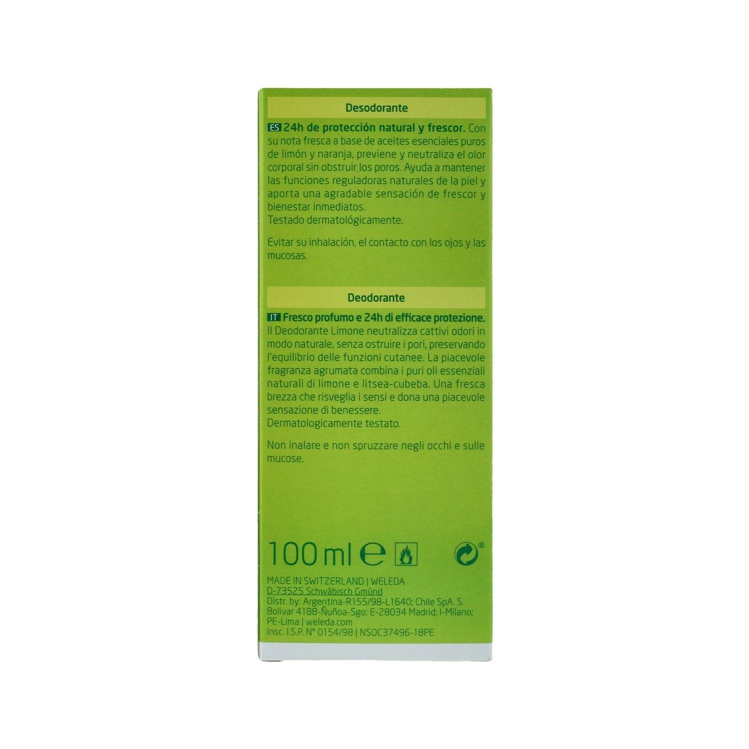 Weleda Desodorante Spray de Citrus 100ml