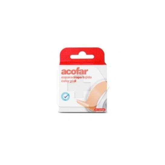 Acofar esparadrapo tejido color piel 5x2,5cm 1ud