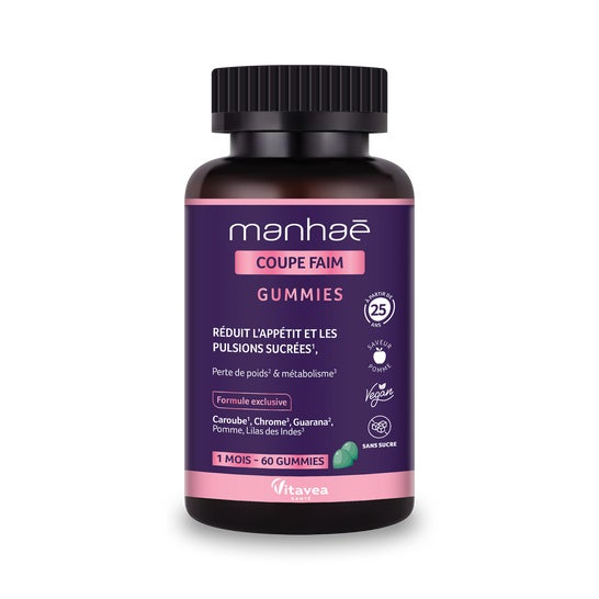 Manhaé Coupe Faim Gummies 60uds