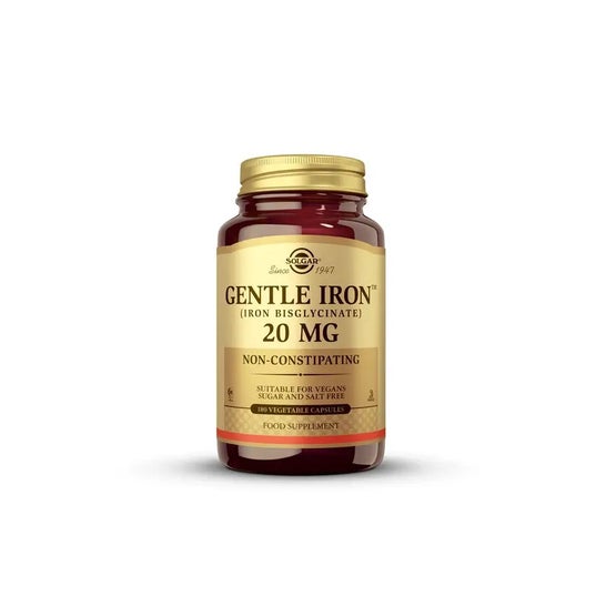 Solgar Hierro Gentle 20mg Hierro Bisglicinato 180vcaps