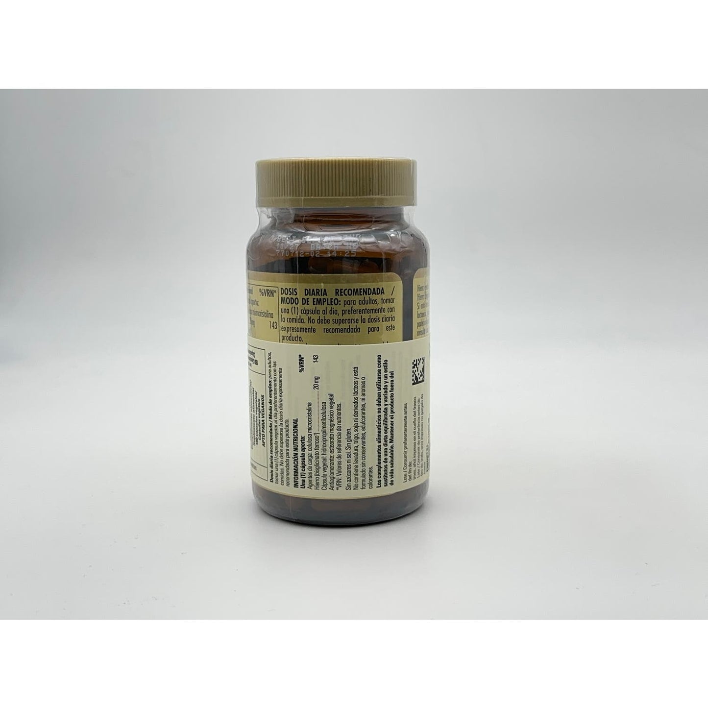 Solgar Hierro Gentle 20mg Hierro Bisglicinato 180vcaps