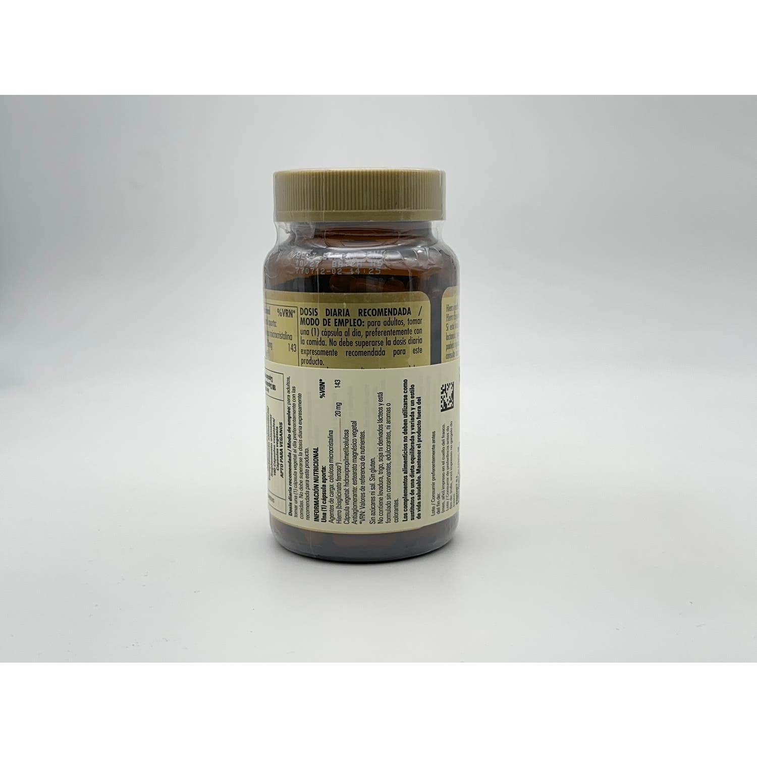 Solgar Hierro Gentle 20mg Hierro Bisglicinato 180vcaps