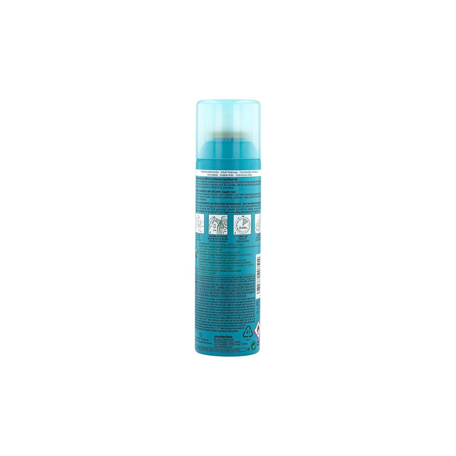 Klorane Champú Seco a la Menta Acuática 150ml