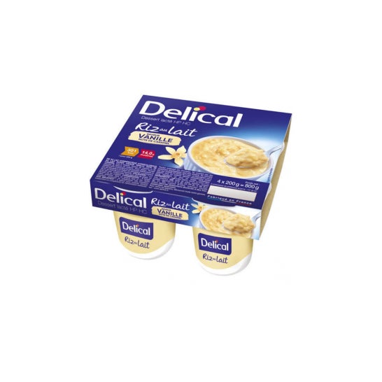 Delical Arroz de Leche con Vainilla 200 gx4
