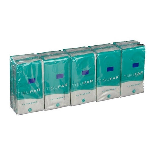 Tisufar Pañuelos de Bolsillo 3 Capas 10uds