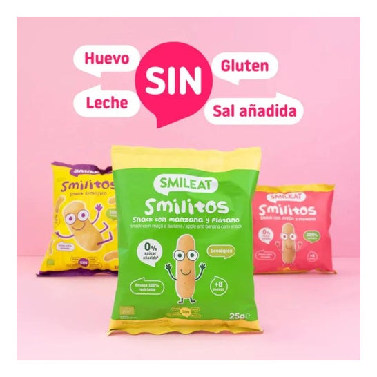 Smileat Smilitos Gusanitos Ecológicos de Maíz 38g