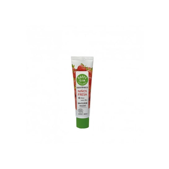 Happy Bio Cosmetics Dentifrico Niños Fresa Sin Fluor 50ml