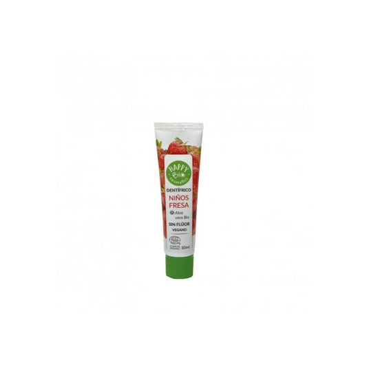 Happy Bio Cosmetics Dentifrico Niños Fresa Sin Fluor 50ml