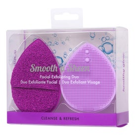 Cala Smooth'N Sheen Duo Esponja Exfoliante Facial 2uds