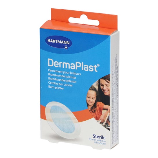 Dermaplast Effect Quemaduras Apósito Impermeable 68 X43 mm 8 uds
